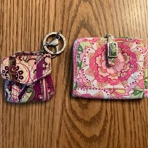 Vera Bradley ID Case and Mini Attaché Charm